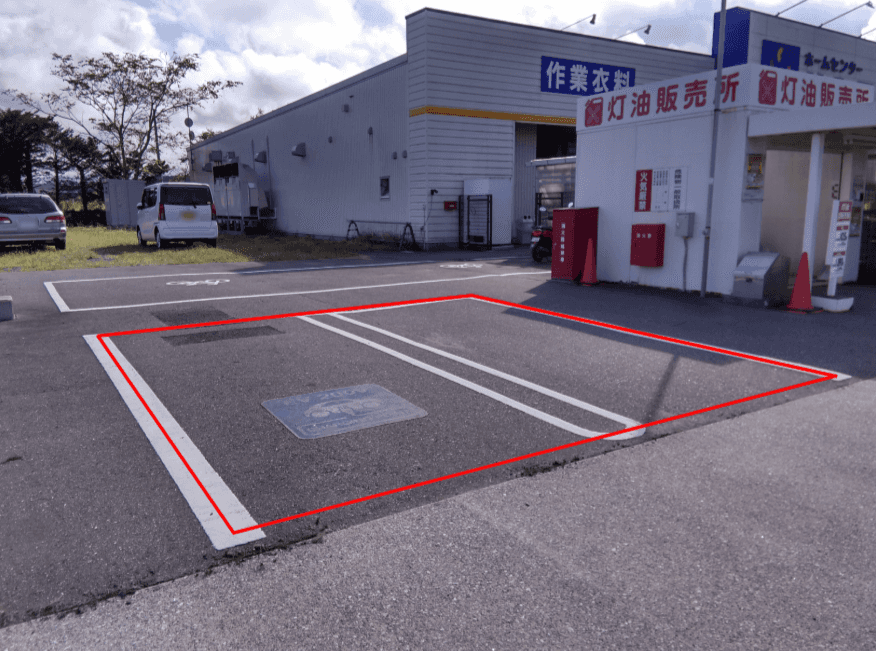 屋外駐車場 キッチンカーの出店に最適なホームセンター内駐車場の屋外イベントスペース