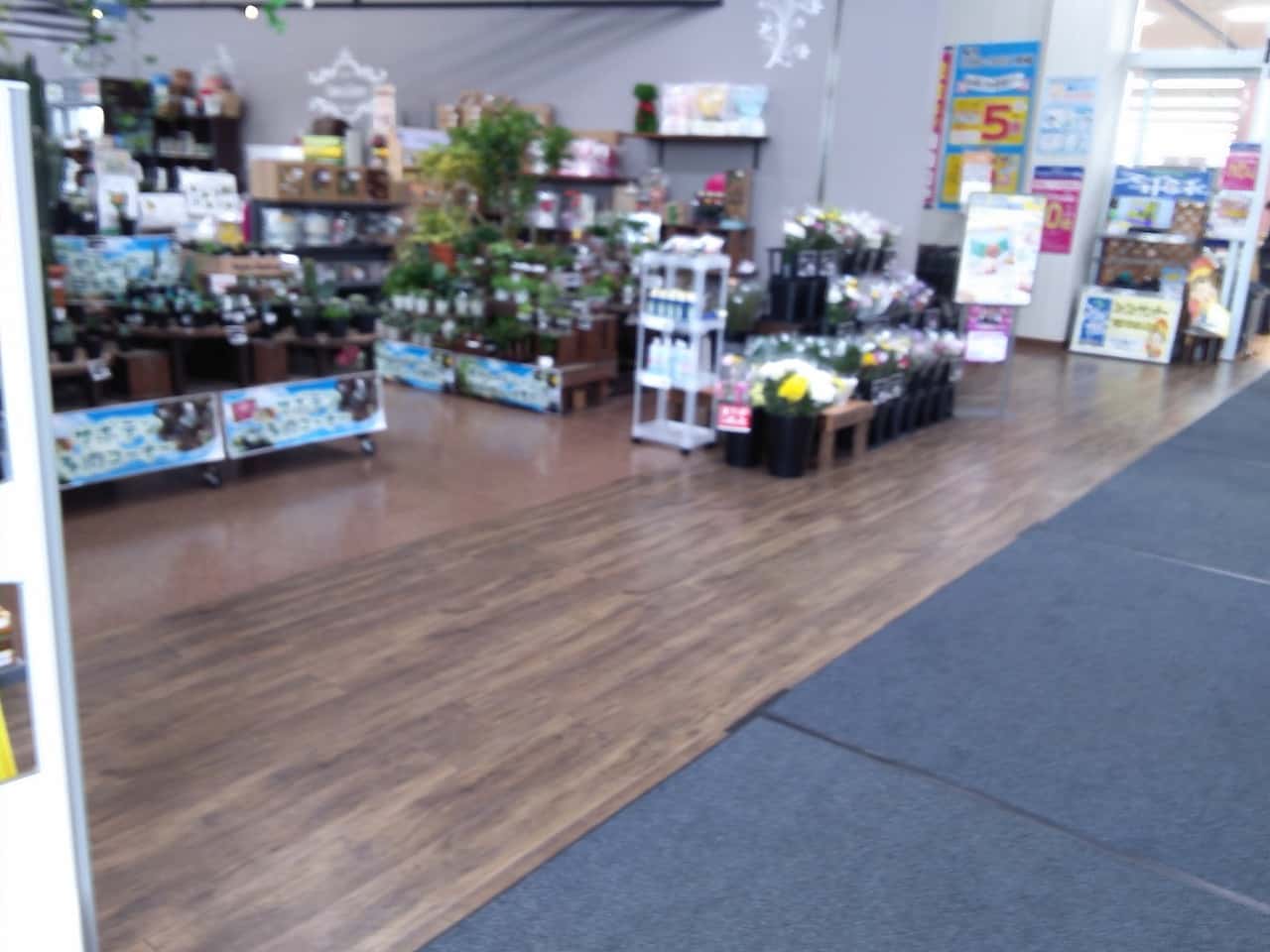 屋内フラワーショップ前 食物販やプロモーション等の出店に最適なホームセンター店内のイベントスペース