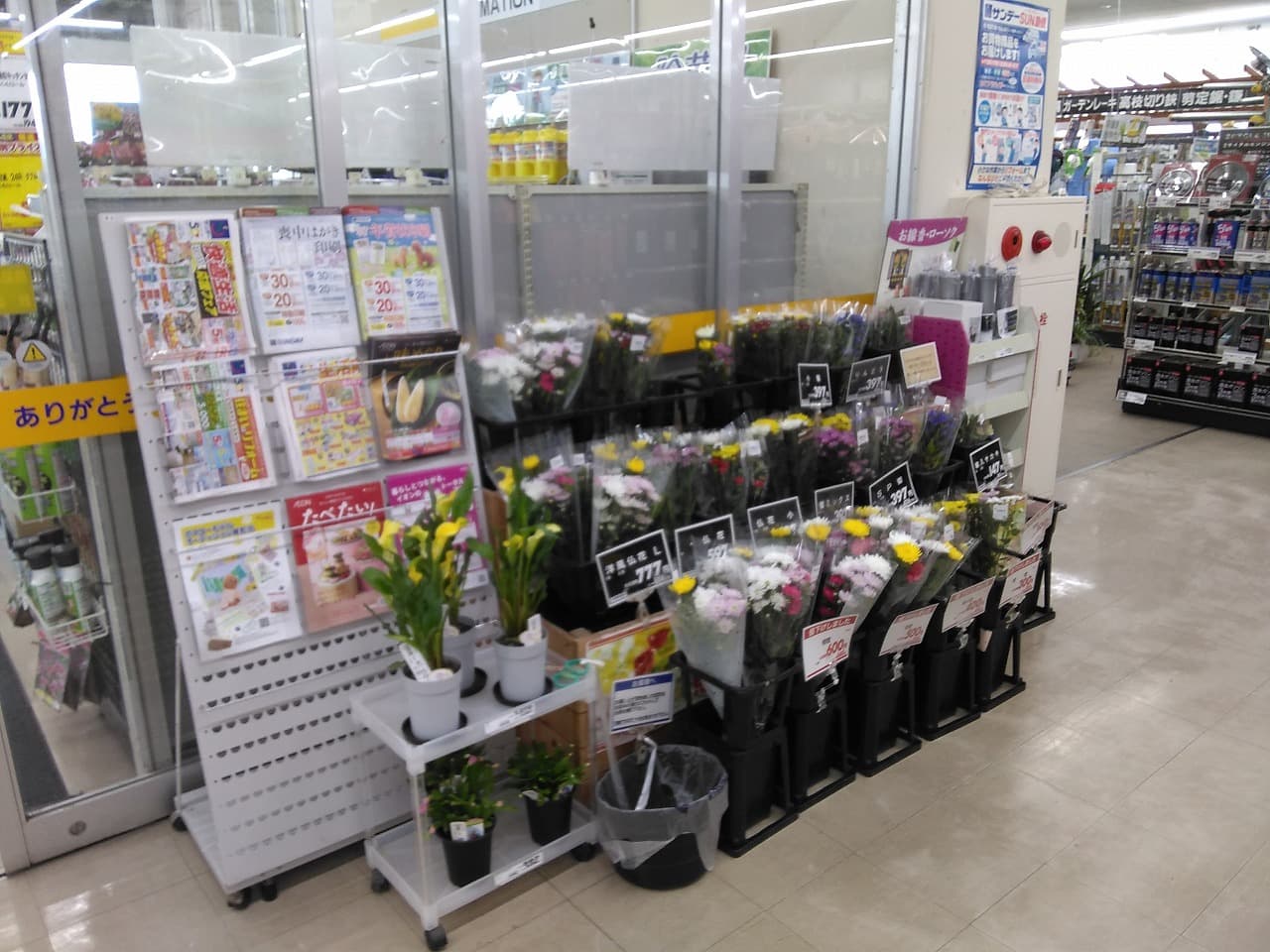 レジ前 食物販やプロモーション等の出店に最適なホームセンター店内のイベントスペース1